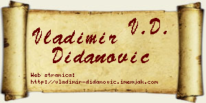 Vladimir Didanović vizit kartica